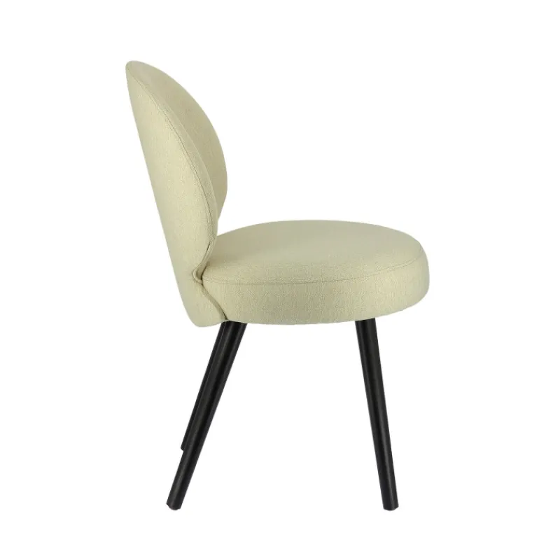 Sessio Severus Chaise cosy en tissu et pieds bois> Chaise De Salle à Manger|Chaise Salon