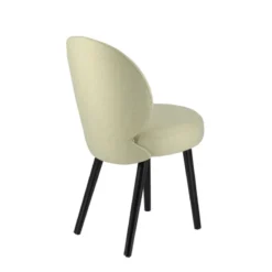 Sessio Severus Chaise cosy en tissu et pieds bois><noscript><img width=