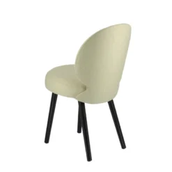 Sessio Severus Chaise cosy en tissu et pieds bois><noscript><img width=