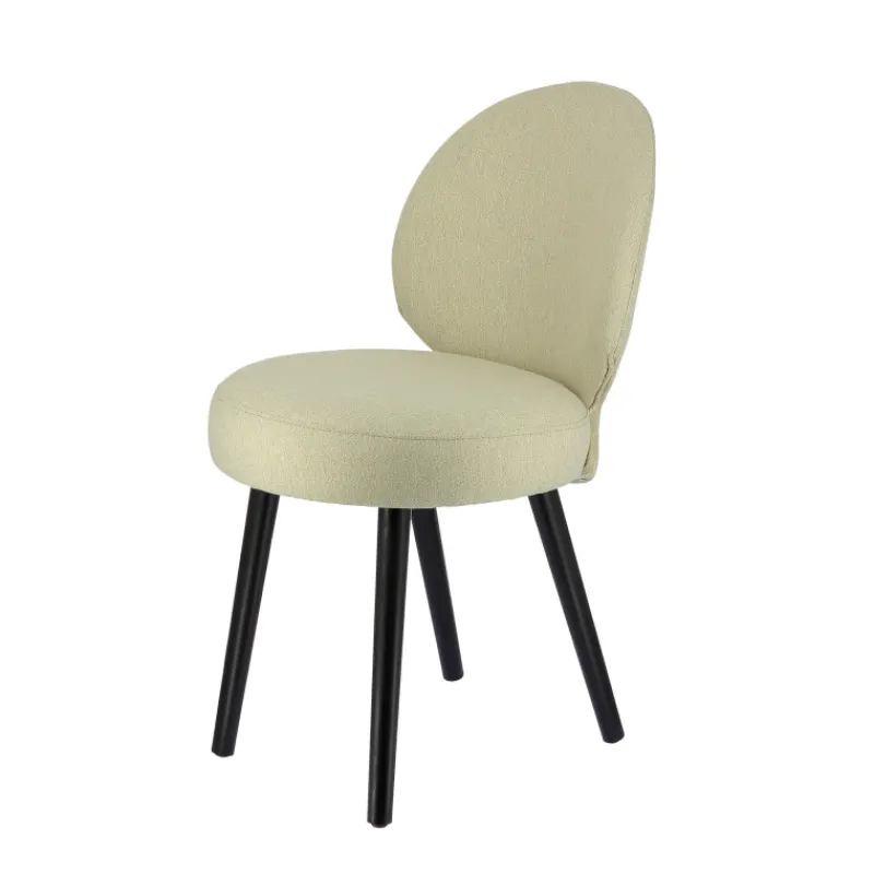 Sessio Severus Chaise cosy en tissu et pieds bois> Chaise De Salle à Manger|Chaise Salon