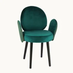 Sessio Severus Fauteuil cosy bicolore en tissu et pieds bois><noscript><img width=