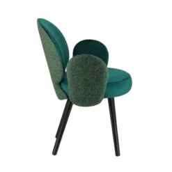 Sessio Severus Fauteuil cosy bicolore en tissu et pieds bois><noscript><img width=