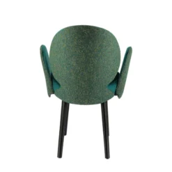 Sessio Severus Fauteuil cosy bicolore en tissu et pieds bois><noscript><img width=