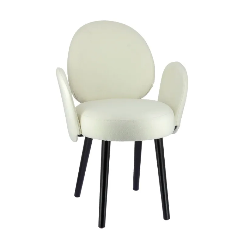 Sessio Severus Fauteuil cosy en tissu avec pieds bois> Chaise De Salle à Manger|Chaise Salon