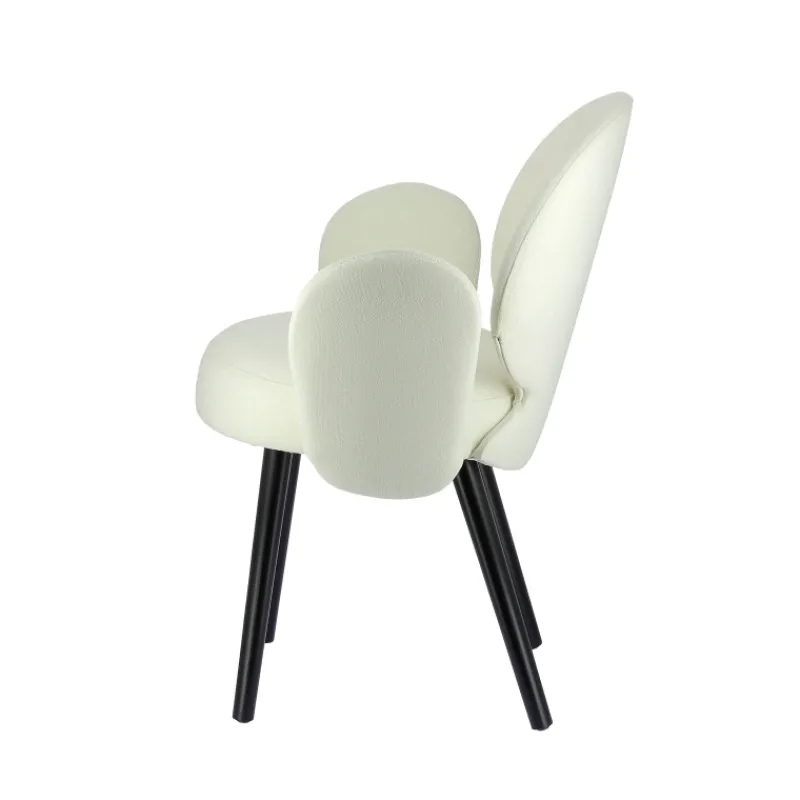 Sessio Severus Fauteuil cosy en tissu avec pieds bois> Chaise De Salle à Manger|Chaise Salon
