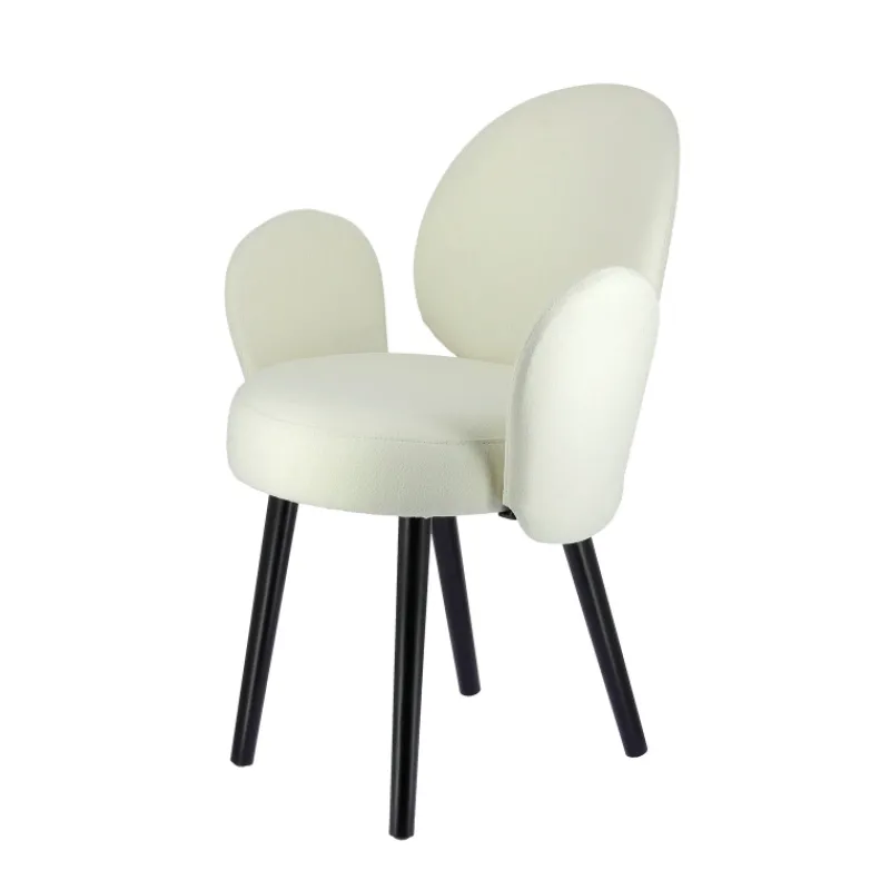 Sessio Severus Fauteuil cosy en tissu avec pieds bois> Chaise De Salle à Manger|Chaise Salon