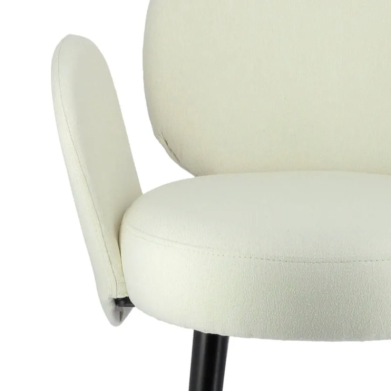 Sessio Severus Fauteuil cosy en tissu avec pieds bois> Chaise De Salle à Manger|Chaise Salon