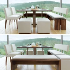Mobitec Shanna Chaise confortable ® en tissu et pieds en bois><noscript><img width=