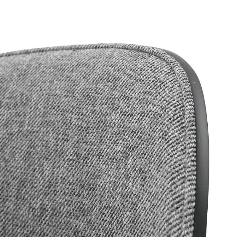 SimoneChaise bimatière en tissu dossier bois avec pieds en métal> Chaise De Salle à Manger