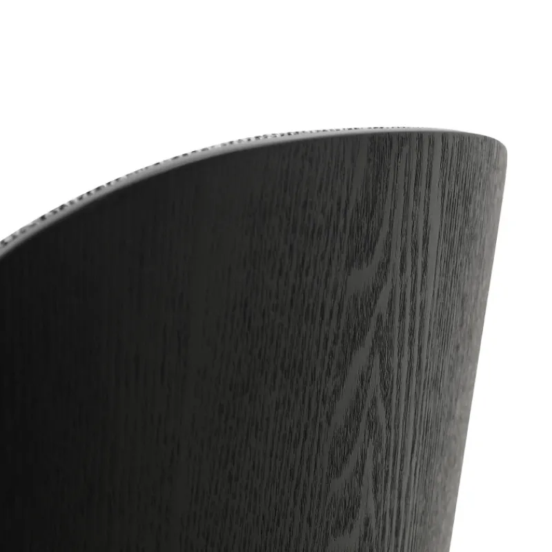 SimoneChaise bimatière en tissu dossier bois avec pieds en métal> Chaise De Salle à Manger