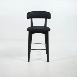 Siren Tabouret snack en bois massif avec assise et dossier rembourrés><noscript><img width=