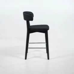 Siren Tabouret snack en bois massif avec assise et dossier rembourrés><noscript><img width=