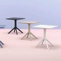 Sky Petite table de jardin carrée en résine><noscript><img width=
