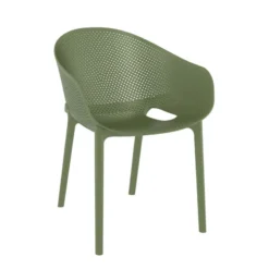Sky Pro Fauteuil de jardin moderne empilable coque microperforée en polypropylène><noscript><img width=