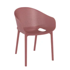 Sky Pro Fauteuil moderne empilable avec coque microperforée en polypropylène> Chaise De Cuisine|Chaise De Salle à Manger