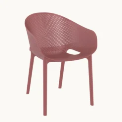 Sky Pro Fauteuil moderne empilable avec coque microperforée en polypropylène><noscript><img width=