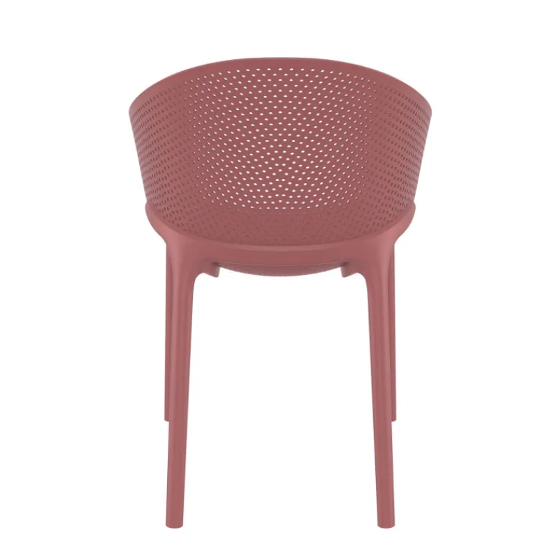 Sky Pro Fauteuil moderne empilable avec coque microperforée en polypropylène> Chaise De Cuisine|Chaise De Salle à Manger