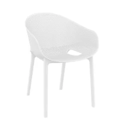Sky Pro Fauteuil moderne empilable avec coque microperforée en polypropylène><noscript><img width=