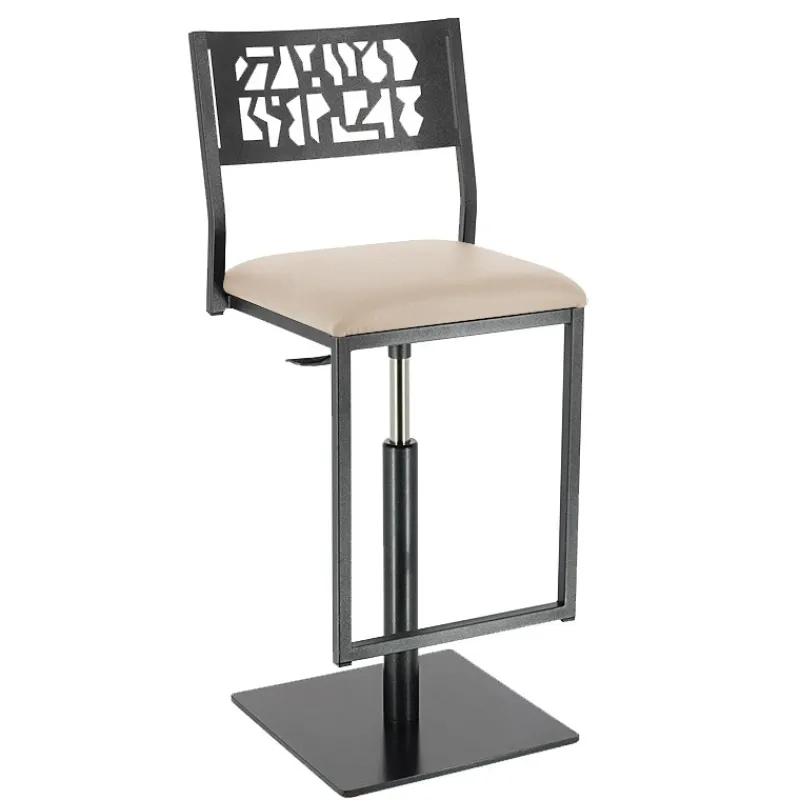 Carrier Slide ® Tabouret pivotant et réglable en hauteur style industriel> Tabouret Snack (assise +/- 65 Cm)|Tabouret De Bar (assise +/- 80 Cm)