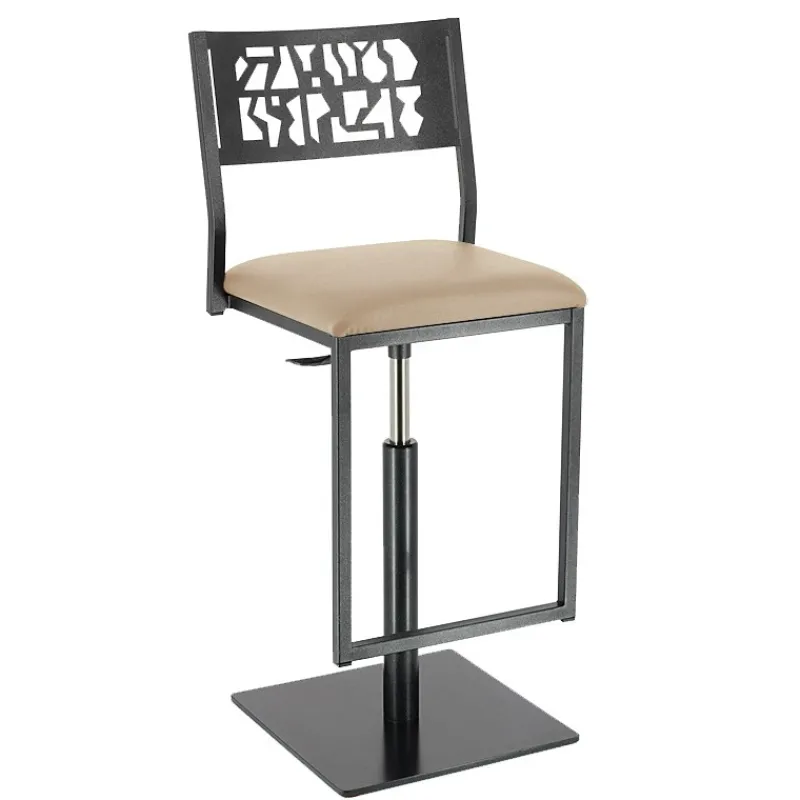 Carrier Slide ® Tabouret pivotant et réglable en hauteur style industriel> Tabouret Snack (assise +/- 65 Cm)|Tabouret De Bar (assise +/- 80 Cm)