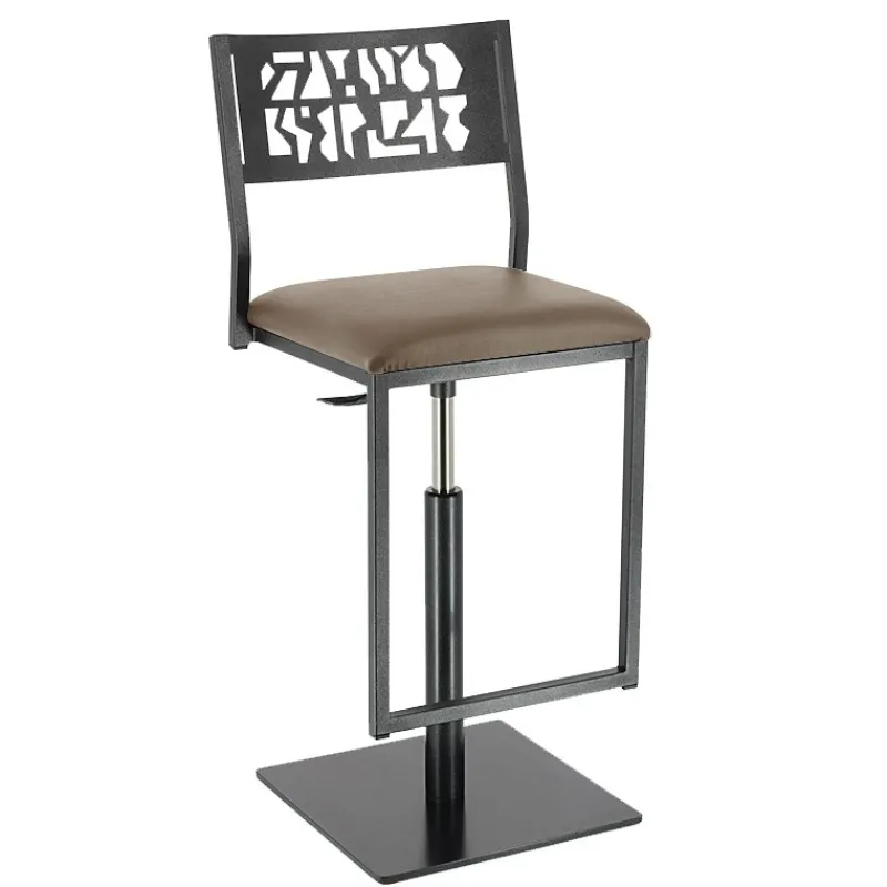 Carrier Slide ® Tabouret pivotant et réglable en hauteur style industriel> Tabouret Snack (assise +/- 65 Cm)|Tabouret De Bar (assise +/- 80 Cm)