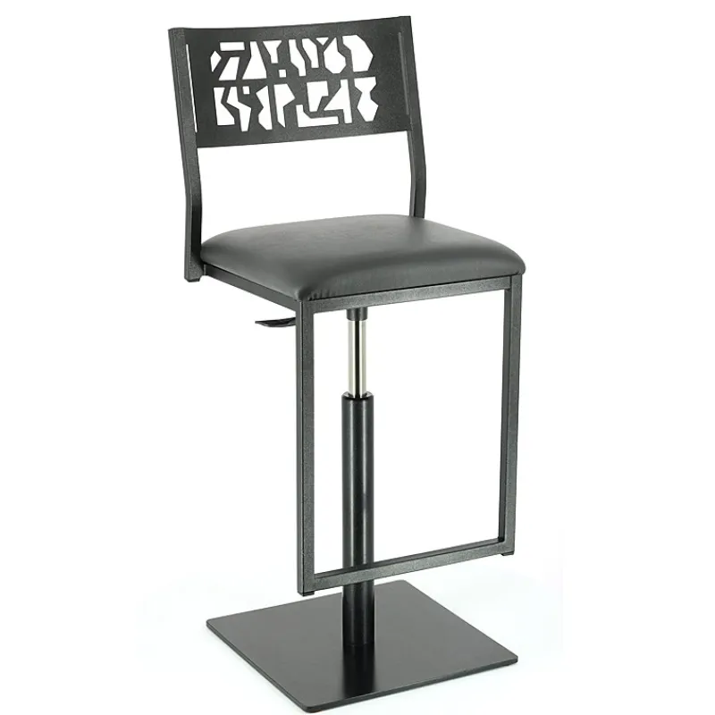 Carrier Slide ® Tabouret pivotant et réglable en hauteur style industriel> Tabouret Snack (assise +/- 65 Cm)|Tabouret De Bar (assise +/- 80 Cm)