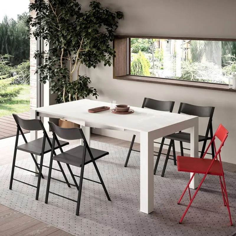 Ozzio Slimmy Table console extensible de fabrication italienne en mélaminé> Table Pour Petit Espace