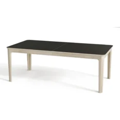 Skovby SM26/27 Table danoise extensible en bois massif et en stratifié noir> Table De Salle à Manger