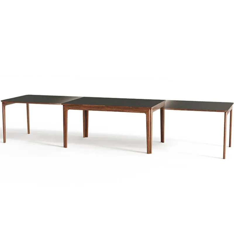 Skovby SM26/27 Table danoise extensible en bois massif et en stratifié noir> Table De Salle à Manger