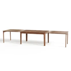 Skovby SM26/27 Table de salle à manger scandinave en placage bois avec allonges><noscript><img width=