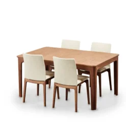 Skovby SM26/27 Table de salle à manger scandinave en placage bois avec allonges><noscript><img width=
