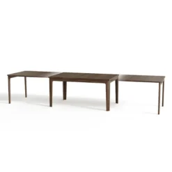 Skovby SM26/27 Table de salle à manger scandinave en placage bois avec allonges><noscript><img width=