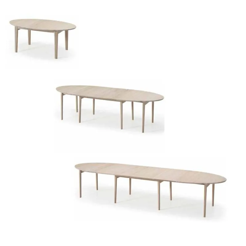 Skovby SM78 Table ovale extensible en bois massif fabriquée au Danemark> Table De Salle à Manger