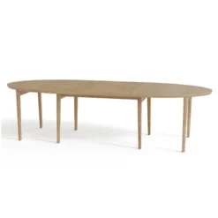 Skovby SM78 Table ovale extensible en bois massif fabriquée au Danemark><noscript><img width=