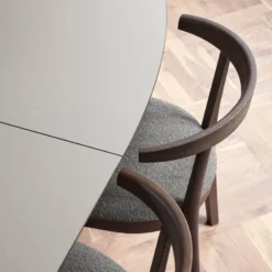 Skovby SM78 Table ovale extensible en Fenix et pieds en bois><noscript><img width=