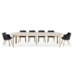 Skovby SM112 Table ronde en bois style scandinave extensible><noscript><img width=