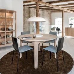 Skovby SM112 Table ronde extensible en bois massif conçue au Danemark> Table De Salle à Manger