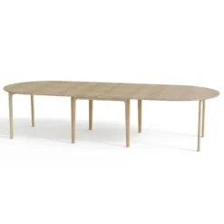 Skovby SM112 Table ronde extensible en bois massif conçue au Danemark><noscript><img width=