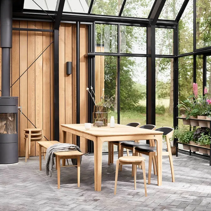 Skovby SM26/27 Table scandinave extensible en bois massif de fabrication danoise> Table De Salle à Manger
