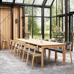 Skovby SM26/27 Table scandinave extensible en bois massif de fabrication danoise><noscript><img width=