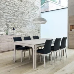 Skovby SM26/27 Table scandinave extensible en bois massif de fabrication danoise><noscript><img width=