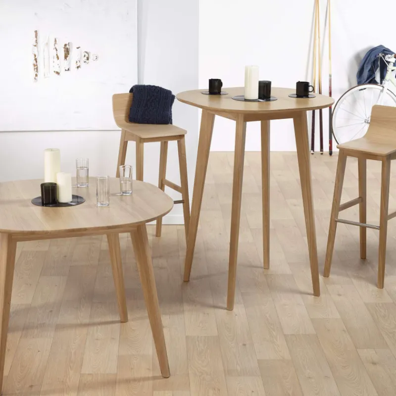 Dasras Snack Table de bar style scandinave en bois massif> Table De Cuisine