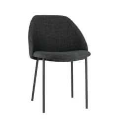 Perfecta Soda Chaise cosy en tissu avec pieds en métal><noscript><img width=