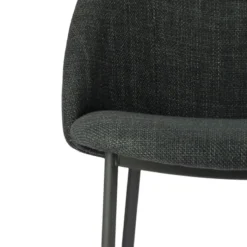 Perfecta Soda Chaise cosy en tissu avec pieds en métal><noscript><img width=