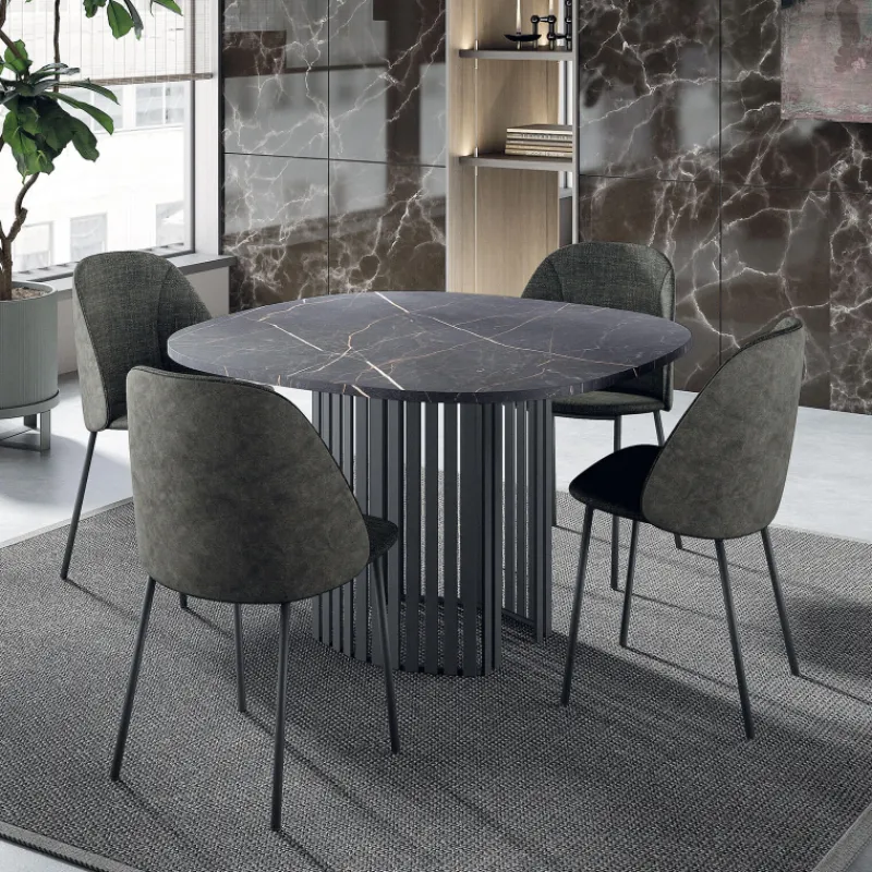 Perfecta Soda Chaise cosy en tissu avec pieds en métal> Chaise De Salle à Manger|Chaise Salon