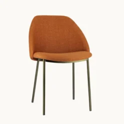 Perfecta Soda Chaise cosy en tissu avec pieds en métal><noscript><img width=