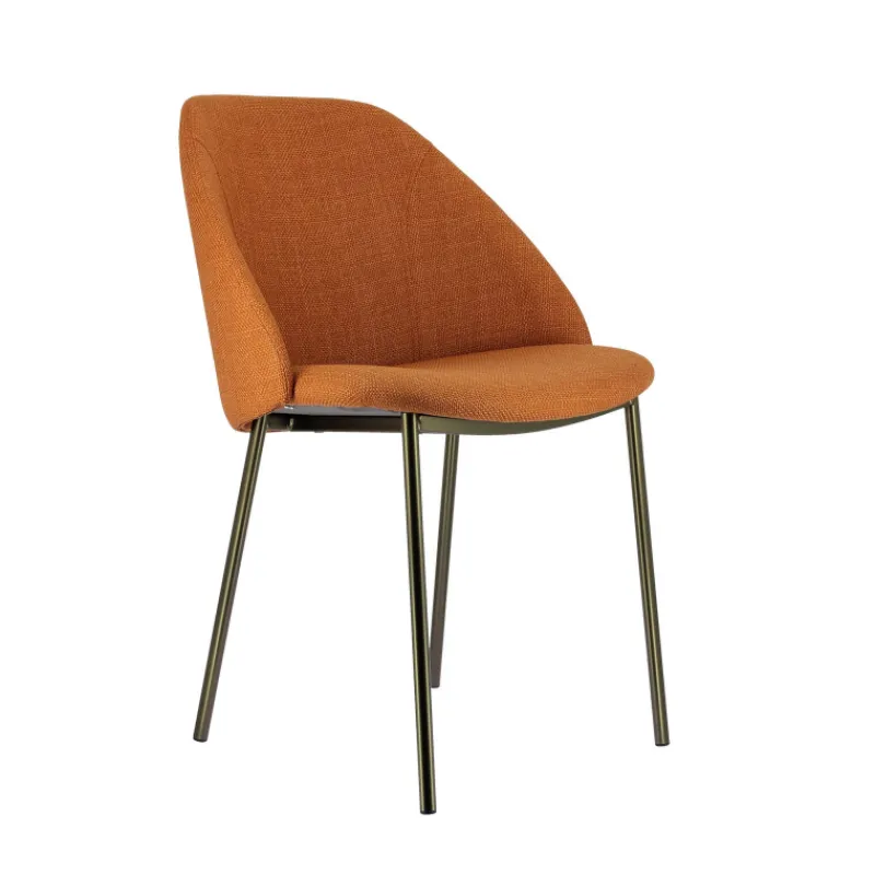 Perfecta Soda Chaise cosy en tissu avec pieds en métal> Chaise De Salle à Manger|Chaise Salon