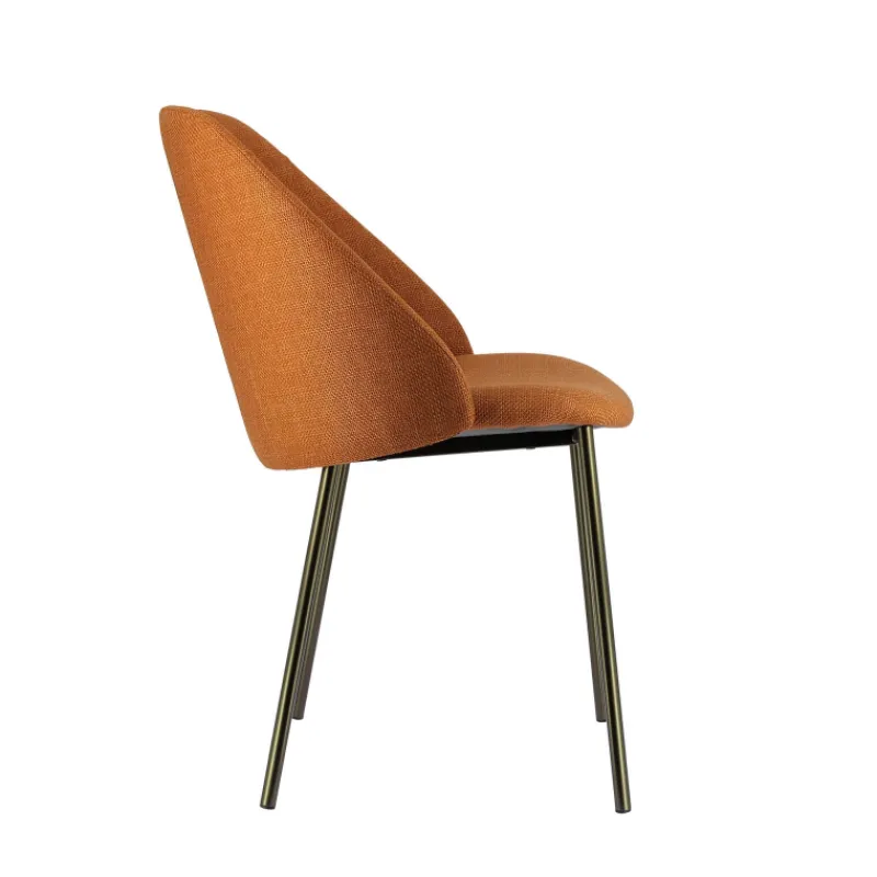 Perfecta Soda Chaise cosy en tissu avec pieds en métal> Chaise De Salle à Manger|Chaise Salon