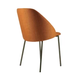 Perfecta Soda Chaise cosy en tissu avec pieds en métal><noscript><img width=