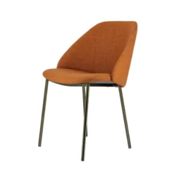 Perfecta Soda Chaise cosy en tissu avec pieds en métal><noscript><img width=
